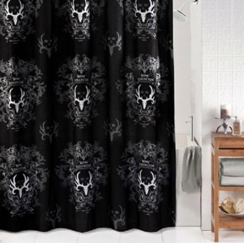 Amazon Com Black Bone Collector Combo Set One Shower Curtain
