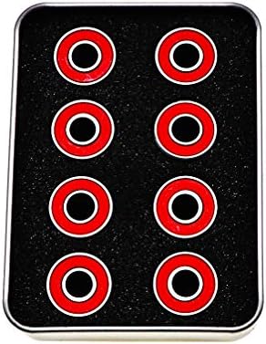 Zoe Zuckerberg 608rs 8 x 22 x 7 mm Deep Groove Ball Bearing 16 Pcs (Bearing Steel) Fit for Skateboard Bearings 3D Printer RepRap Wheel Roller Skates Inline Skates