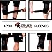 Dark Iron Fitness Knee Brace for Weightlifting – Medium, Padded, Stabilizing Compression Sleeves for Powerlifting and Weight Training – Black