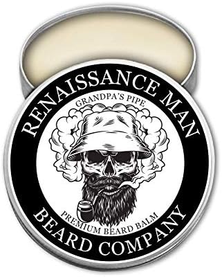 Renaissance Man Beard Company (RMBEARDCO) | Grandpa's Pipe | Premium Beard Balm 2 oz. Tin - 0012