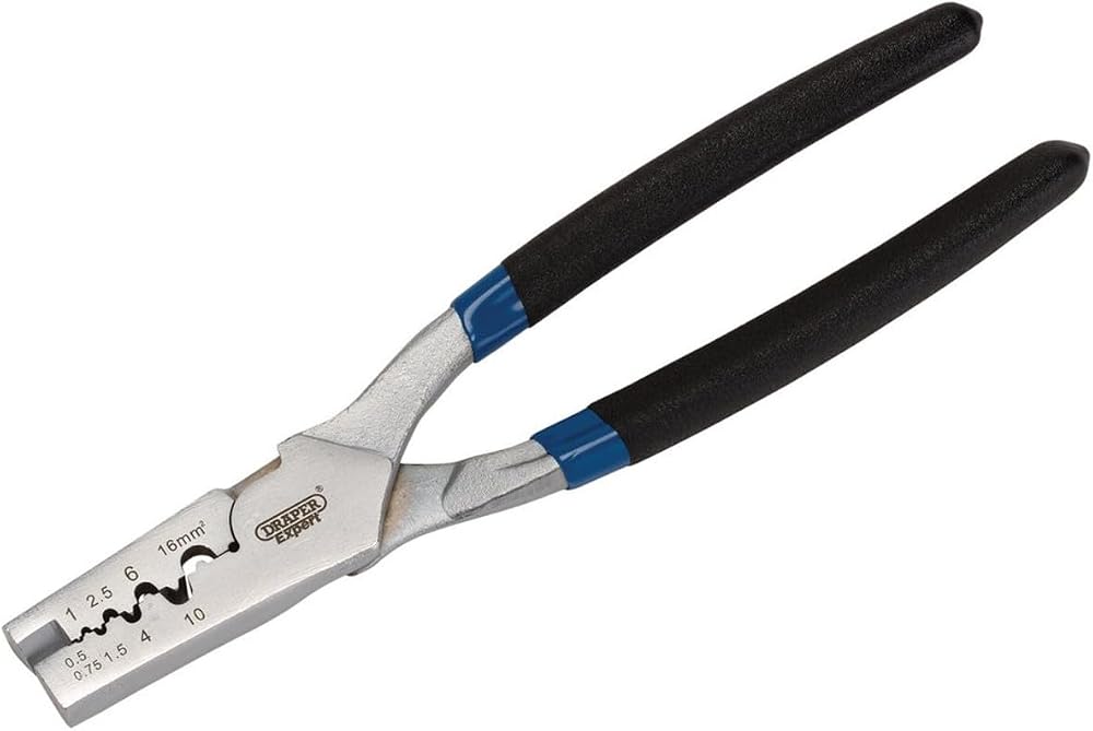 Draper 9-Way Cable Ferrule Crimping Tool Wire Strippers 0.5-16mm² 190mm