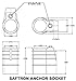 Anchor Socket - Saftron Chemical Resistant Cool to Touch High Impact Polymer