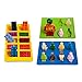 Yellow Building Brick & Blue & Green Multi-size Minifigure Silicone Ice Tray Candy Mold Set (Blue/Green/Yellow, 1)