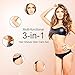 Electric Razor for Women - Painless Women Hair Shaver for Legs and Underarms Hair Removal, Hair Trimmer for Bikini, 3-in-1 Wet and Dry Cordless Electric Shaver Set, Portable & Recharge