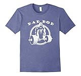 Mens Dad Bod Tees, Funny Gorilla Gym Shirts, Father's Day Shirts XL Heather Blue