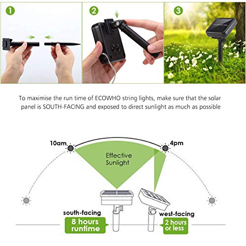 3 ECOWHO+Outdoor+Waterproof+Decorative+Lighting