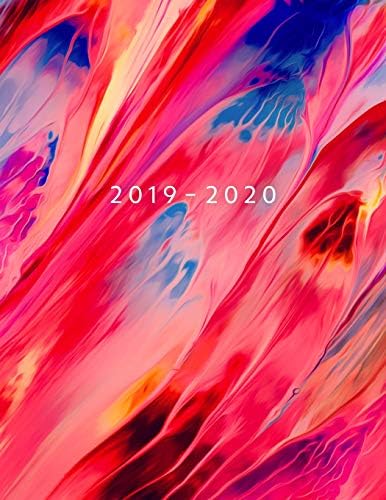 2019 - 2020: Weekly Planner Starting June 2019 - May 2020 | Week To View With Hourly Schedule | 8.5 x 11 Dated Agenda | Appointment Calendar | Organizer Book | Abstract Design Paperback – Organizer, 1 May 2019