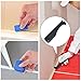 Outus 8 Pieces Caulking Tool Kit Caulk Caps Sealant Finishing Tool for Bathroom Kitchen and Floor Sealing (Blue)