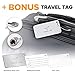 8 Travel Storage Bags for Clothes - No Vacuum or Pump Needed Space Saver - Roll-up Compression Bags Travel | 4 Large 4 Medium - Plus Luggage Tags