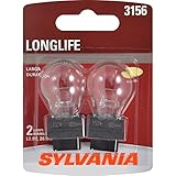 SYLVANIA 3156 Long Life Miniature Bulb, (Contains 2 Bulbs)