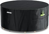AWNIC Garden Furniture Cover 420D Waterproof Round Ø250x71cm view 1