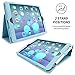 Snugg iPad 9.7 (2018/2017) & iPad Air Case, Baby Blue Leather Smart Case Cover Apple iPad Air and New iPad 2017 9.7
