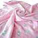 Baby Muslin Swaddle Blankets for Girls 100% Cotton Burp Swaddler Receiving Blankets (2 Pack)