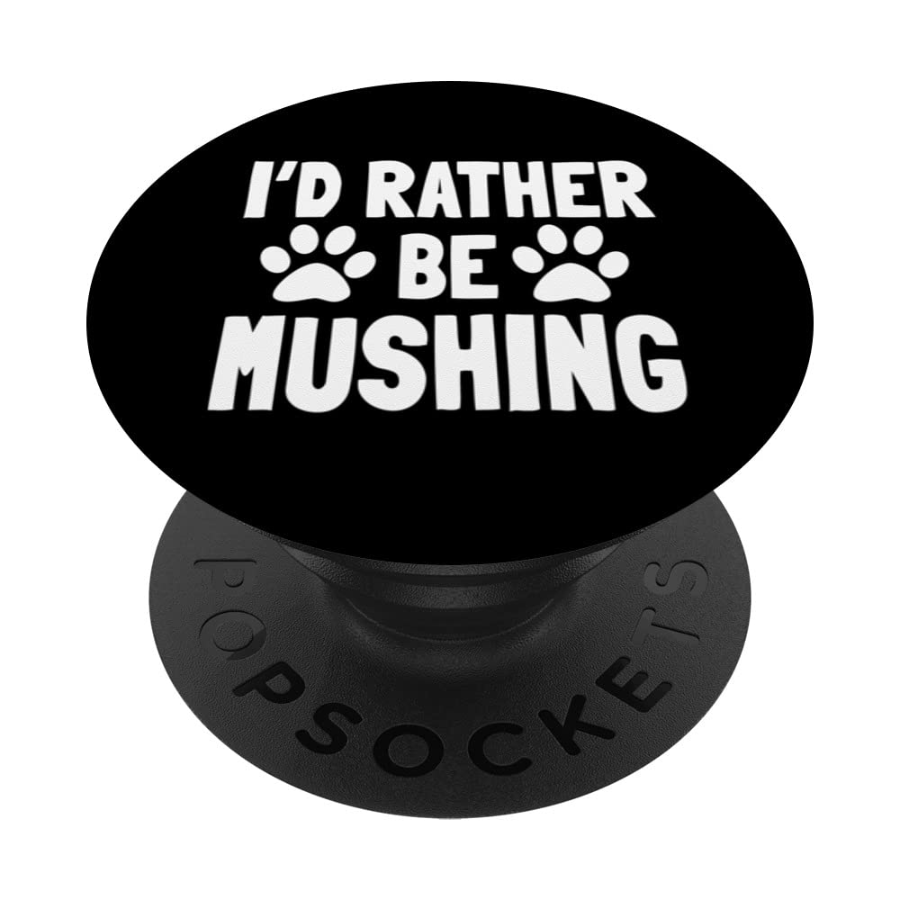 Mushing Sport Sled Dog Driver Musher Transportation Sledder PopSockets Swappable PopGrip