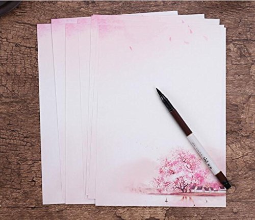 Efivs Arts 56pcs Vintage Retro Design Writing Stationery Paper Pad Letter Set, 7 Different Style - Thumbnail 3