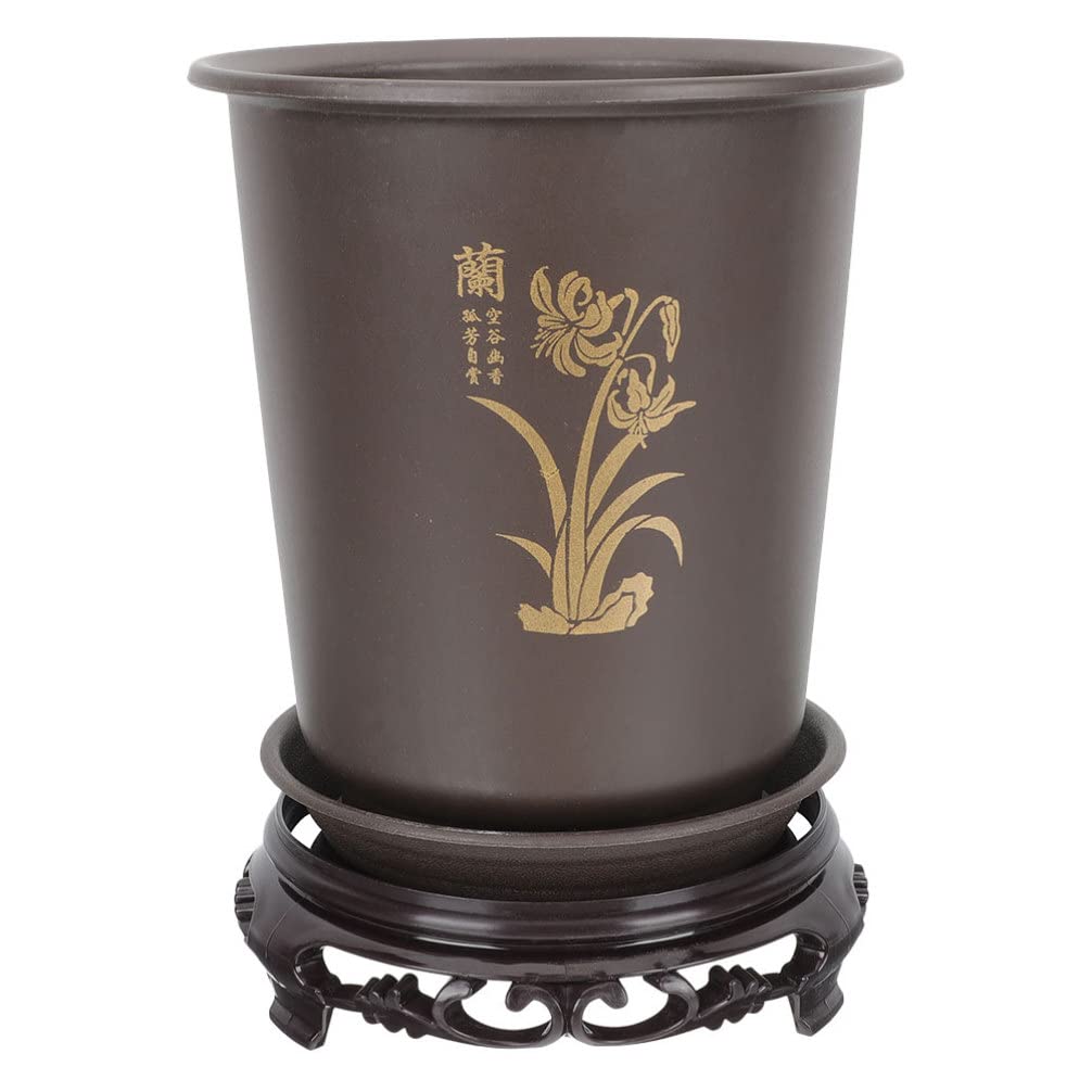 GANAZONO Orchid Pot Gardening Flowerpot Orchid Nursery Pot with Base Plant Pot Planter with Drainage Holes for Indoor and Ourdoor