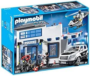 estacion de policia playmobil amazon