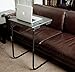Imperial Home My Comfy Table - Adjustable Folding TV Tray Table and Cup Holder - TV Dinner Tray for Bed and Sofa - Overbed Adjustable Table - 3 Angles for Multipurpose Use (Black)