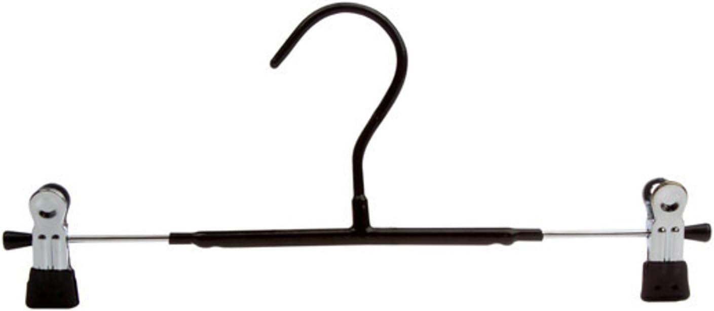 Korean version high-grade thick pants rack dip-slip clip hanger pants entrained storage rack 6 Pc/Lot (Black)