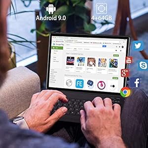 AOYODKG Tablet 10 Pollici con 4GB RAM, 64GB ROM, Android 9.0 Tablet PC 4G LTE, 5.0 MP + 8.0 MP, WiFi | Quad core | GPS… - immagine 6