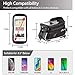 Bike Phone Mount Bag, Bicycle Handlebar Bags, Top Tube Bag, Waterproof Large Capacity Bike Frame Storage Bag, Touch Screen Phone Holder Pouch with Sun Visor for Phone Below 6.5 inch (Bike Bag-A)