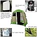 Quictent 2-Room Pop Up Automatic Rod Bracket Shower Tent Green Brown