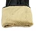 D.King Winter Leather Gloves for Women, Touchscreen Texting Warm Driving Gloves