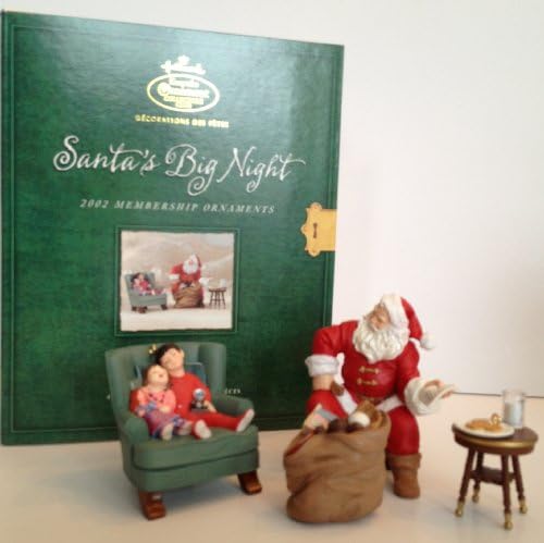 Hallmark Keepsake Ornaments Santa's Big Night Keepsake Club 4 Piece Set