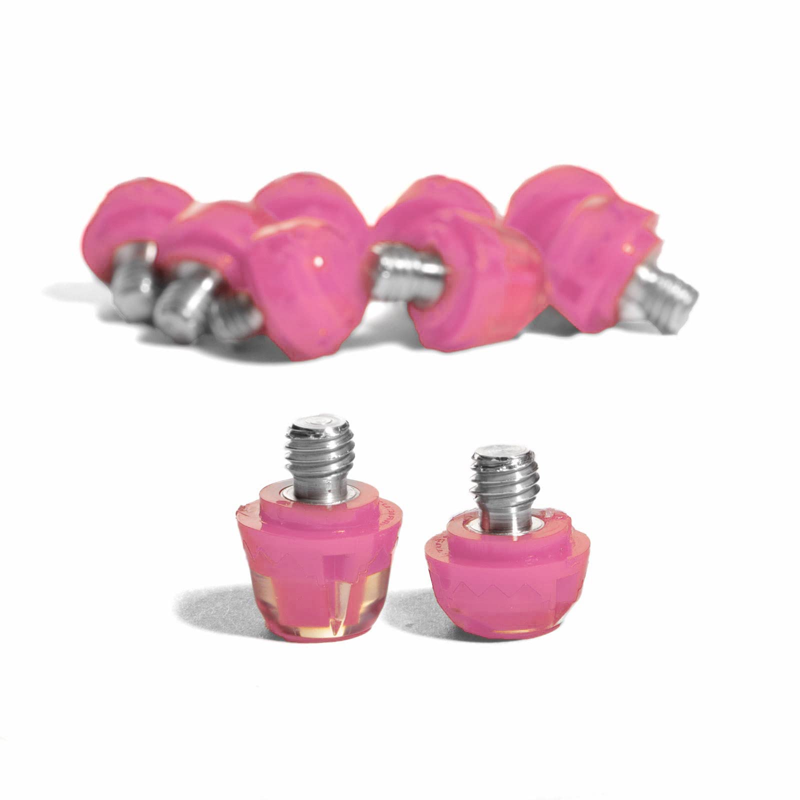 STUDIAMONDS TPU Football Studs-14X Replacement Football Cleats-TPU Studs (Fluor Pink)