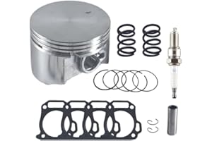 LZEVIAERI 70mm Flat Top Piston .550 Rings Gasket Kit With 26lb Valve Springs For Predator 212cc High Compression performance GX200 Gas Engine Mini Bike Go Kart