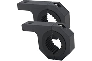 Aluminum Mounting Bracket Kit Tube Clamp 2Pcs 1.37" 1.5" 2" Bullbar Roof Rack Roll Cage Horizontal Bar Clamp Mounting Kit fit
