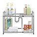 NEX 2-Tier Under Sink Shelf Organizer Under Sink Storage Rack with Flexible & Expandable 15'' to 27''for Kitchen Bathroom Cabinets