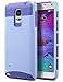 ULAK Note 4 Case, Galaxy Note 4 Case, Knox Armor Slim Dual Layer Protection Hard Back Cover Shock Absorbent TPU Bumper Case for Samsung Galaxy Note 4 (5.7 inch) Purple/Purple