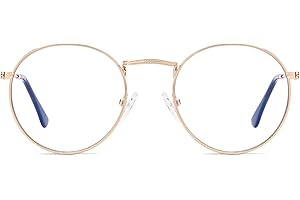 NSSIW Blue Light Blocking Glasses for Men and Women, Bluelight Glasses with Metal Frame and Anti Eye strain