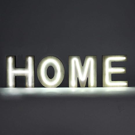 Helio Ferretti Leuchtschrift Home, verschiedene