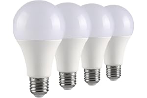 TJBB UL Listed 4-Pack 3 Way Light Bulbs Soft White 3000K 50 100 150 Watt Equivalent, Perfect for Reading, Standard A19 Indoor Led Bulb, 5/10/15 Watt Energy Efficient Bulb