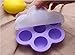 MBSSHI Silicone Baby Food Storage Container Freezer Trays with Clip-on Lid ,Silicone Egg Bites Molds,Ice Cube Trays Food Freezer for Baby Food-BPA Free and FDA Approved.Dishwasher Safe (purple)
