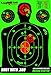 Radioactive Silhouette Reactive Shooting Targets, 12 x 18 Inch (50-Pack)