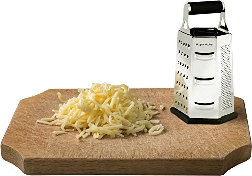 3 Cheese+Grater+Vegetable+Slicer+Stainless+Steel+6+sides+Kitchen