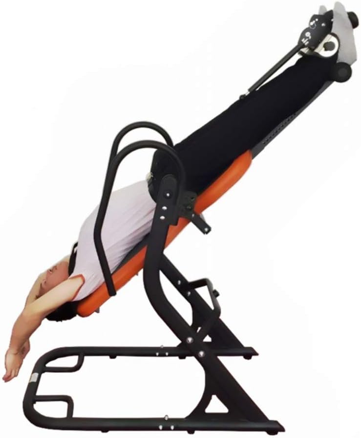 Xiejuanjuan Adjustable Inversion Table for Back Pain Relief Machine Increased Upside Down Upside Down Equipment Sports Combination Equipment Inverted Chair Home Fitness Equipment Upside Down