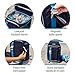 CleverMade Cardiff Backpack Cooler Bag – Insulated 24 Can Soft Leakproof Cooler with Bottle Opener, Dry Storage Compartments and Mesh Side Pockets, Navythumb 3