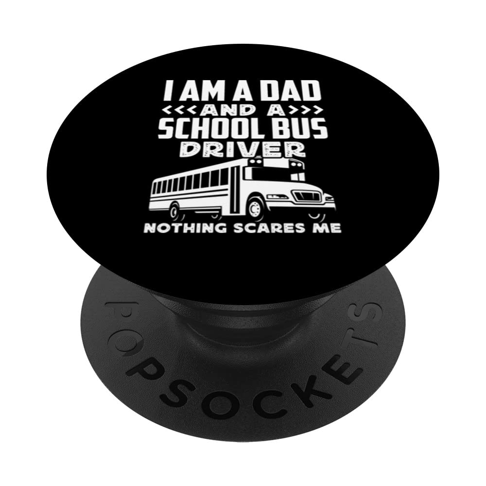 School Bus Driver Appreciation Funny Bus Driver Accessories PopSockets Swappable PopGrip