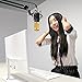 NEEWER NW-800 Condenser Microphone (Gold) with Suspension Boom Scissor Arm Stand, Table Mounting Clamp, Pop Filter and 48V Phantom Power Supply