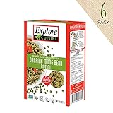 Explore Cuisine Organic Mung Bean Rotini (6 Pack) - 8 oz - High Protein, Gluten Free Pasta, Easy to Make - USDA Certified Organic, Vegan, Kosher, Non GMO - 24 Total Servings
