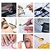 BEYELIAN Eyelash Extension Tweezers, Professional Lash Tweezers for Isolation and Classic Lashes, Stragiht Tip Stainless Steel Tweezers ST-11