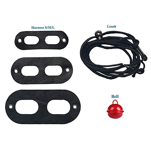 image for Lyeiaa 3 Packs Bearded Dragon Harness and Leash Adjustable(S,M,L) - So