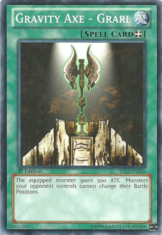 Yu-Gi-Oh! - Gravity Axe - Grarl (YS12-EN026) - Starter Deck: XYZ Symphony - 1st Edition - Common