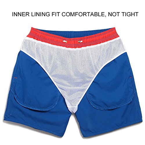 MaaMgic Mens Quick Dry Funny Swim Trunks with Mesh Lining Swimwear