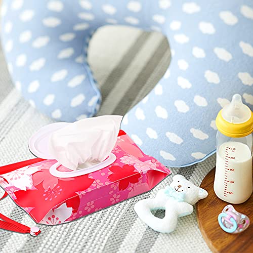 2 Pack Baby Wipes Dispenser,Portable Wipe Holder Container,Reusable Wet Wipes Pouch,Lightweight