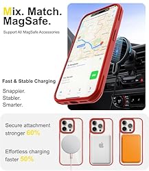 SUCGLES for iPhone 15 Pro Max Case with MagSafe